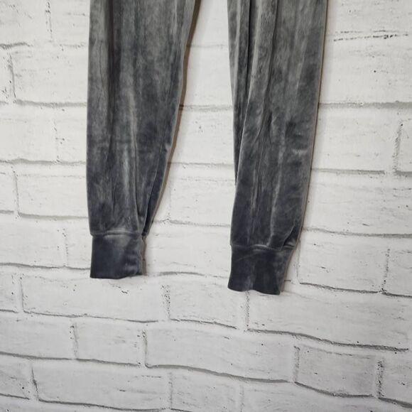 Offline by Aerie Mid-Rise Drawstring Velvet Casual Pants Gray Large - Picture 4 of 11